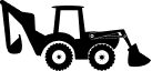 حفارة ذات ذراع خلفي